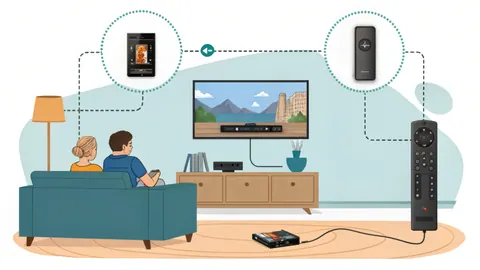 Illustration: IPTV auf dem Fire TV Stick einrichten